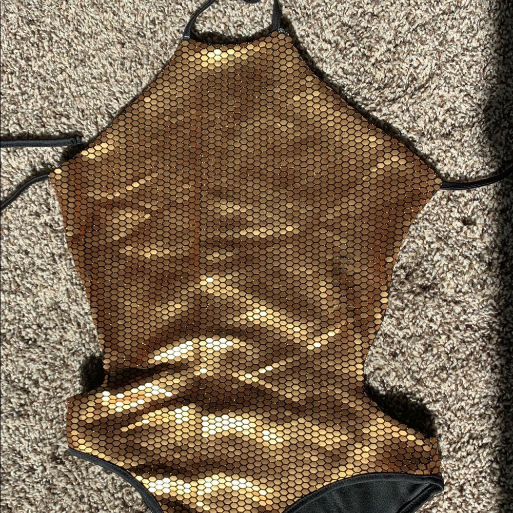 Nasty gal GOLD BODY ONESIE ❤️🔥
